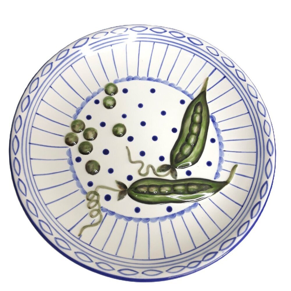 Andrea by Sadek Art Decorative Raised Relief Pea Pod Plate 9"  by Jay Willfred